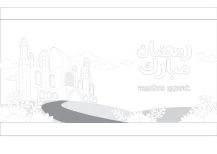 printables for kids - تلوين مسجد - مطبوعات رمضان - Masjed coloring 