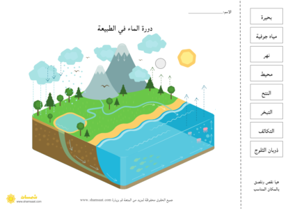 دورة الماء في الطبيعة   - علوم للأطفال (1)